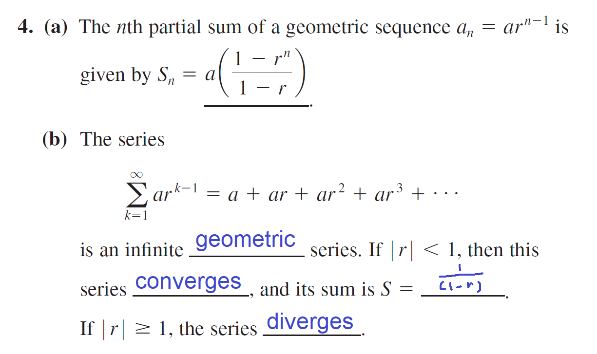 1 - Sequences and series